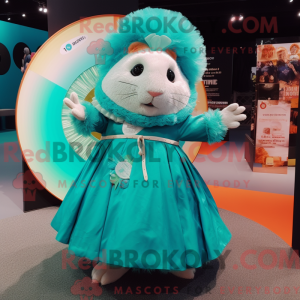 Turquoise Guinea Pig mascot...