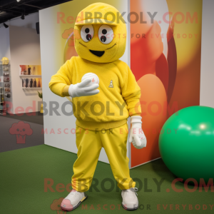 Gele golfbal...