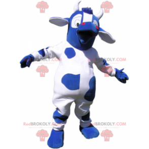 Blue cow mascot - Redbrokoly.com