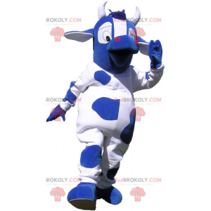Blauwe koe mascotte - Redbrokoly.com