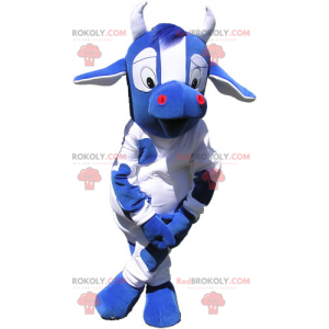 Blaues Kuhmaskottchen - Redbrokoly.com
