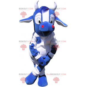 Blaues Kuhmaskottchen - Redbrokoly.com