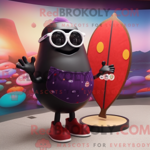 Rød Aubergine maskot...