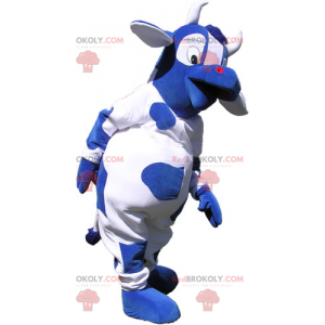 Blauwe koe mascotte - Redbrokoly.com