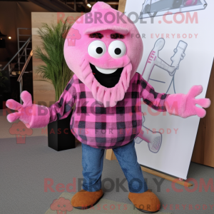 Maskottchenkostüm Pink...