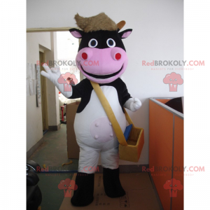 Mascote de vaca faz-tudo - Redbrokoly.com