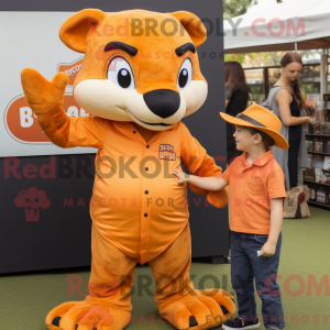 Máscara de dragão Orange...