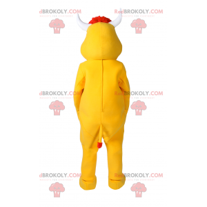 Maskot žlutá kráva - Redbrokoly.com