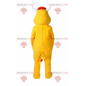 Maskot žlutá kráva - Redbrokoly.com