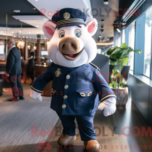 Maskottchenkostüm Navy Pig...