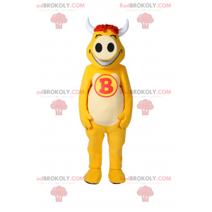 Maskot žlutá kráva - Redbrokoly.com