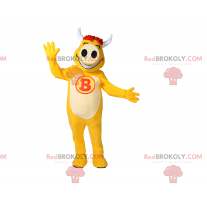 Gelbes Kuhmaskottchen - Redbrokoly.com