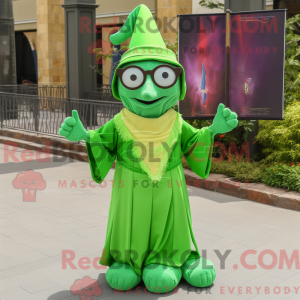 Postava maskota Lime Green...