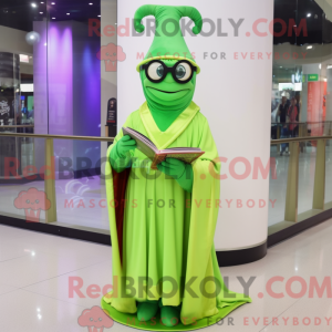 Postava maskota Lime Green...