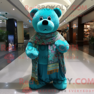 Turquoise teddybeer...