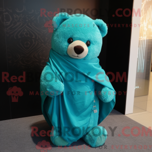 Turquoise teddybeer...