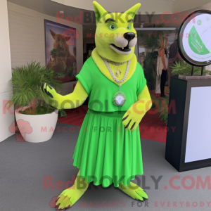 Limegrønn...