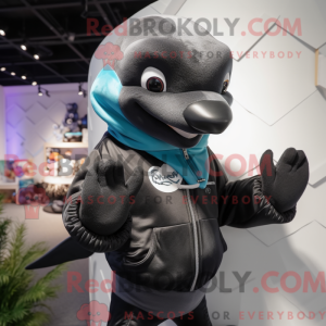 Black Dolphin maskot...