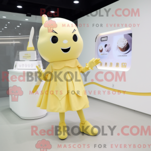Yellow Ice Cream mascot...