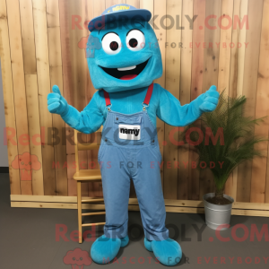 Cyan Jambalaya Maskottchen...