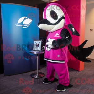 Magenta Killer Whale mask...