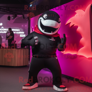 Magenta Killer Whale mask...