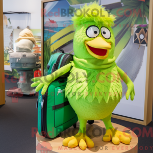 Lime grønn kylling máscara...