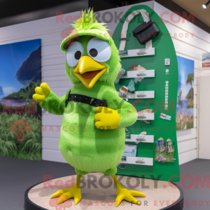 Postava maskota Lime Green...