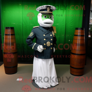 Navy Green Beer mascot...