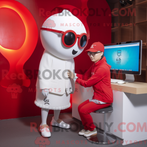 Red Beluga Whale mascot...