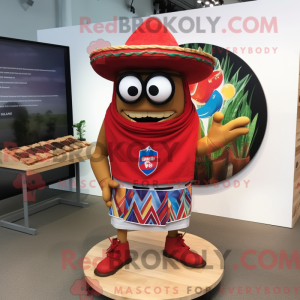 Rød Fajitas maskot kostume...