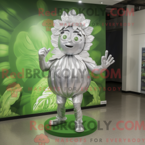 Zilverkool mascottekostuum...