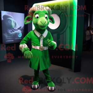 Maskotka Green Ram kostyme...