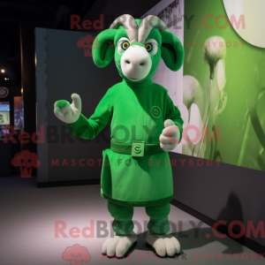 Grüner Widder Maskottchen...