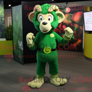 Green Ram maskot kostume...