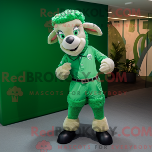 Maskotka Green Ram kostyme...