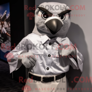 Silver Hawk-mascottekostuum...