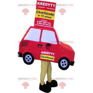 Maskot červené auto - Redbrokoly.com