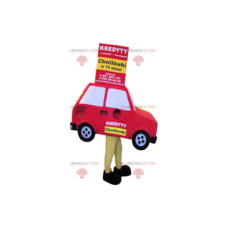 Maskotka czerwony samochód - Redbrokoly.com Maskotka czerwony samochód - Redbrokoly.com