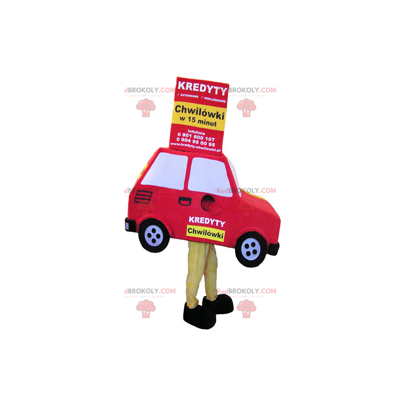 Rode auto mascotte - Redbrokoly.com