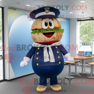 Navy Hamburger maskotka...