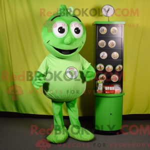 Postava maskota Lime Green...