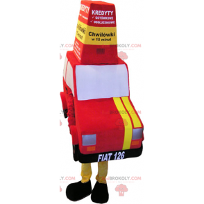 Mascote do carro vermelho - Redbrokoly.com