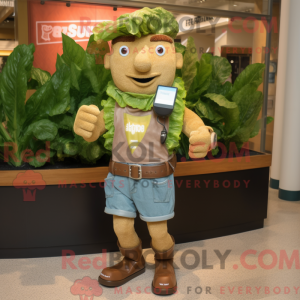 Brun Caesar Salad maskot...