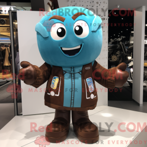 Cyan Chocolate Bars mascot...