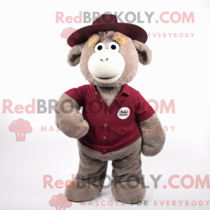 Maroon Merino Sau máscara...
