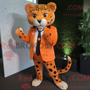 Mascotte de Jaguar orange...