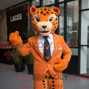 Orange Jaguar mascot...