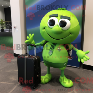 Postava maskota Lime Green...