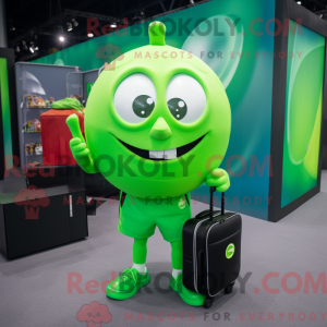 Postava maskota Lime Green...